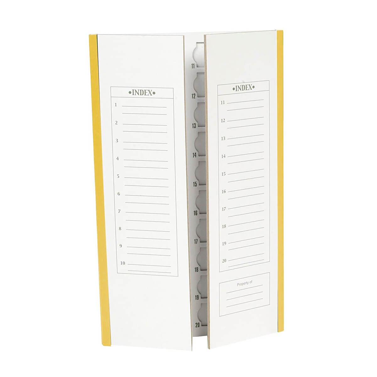 Cardboard Slide Folder, yellow